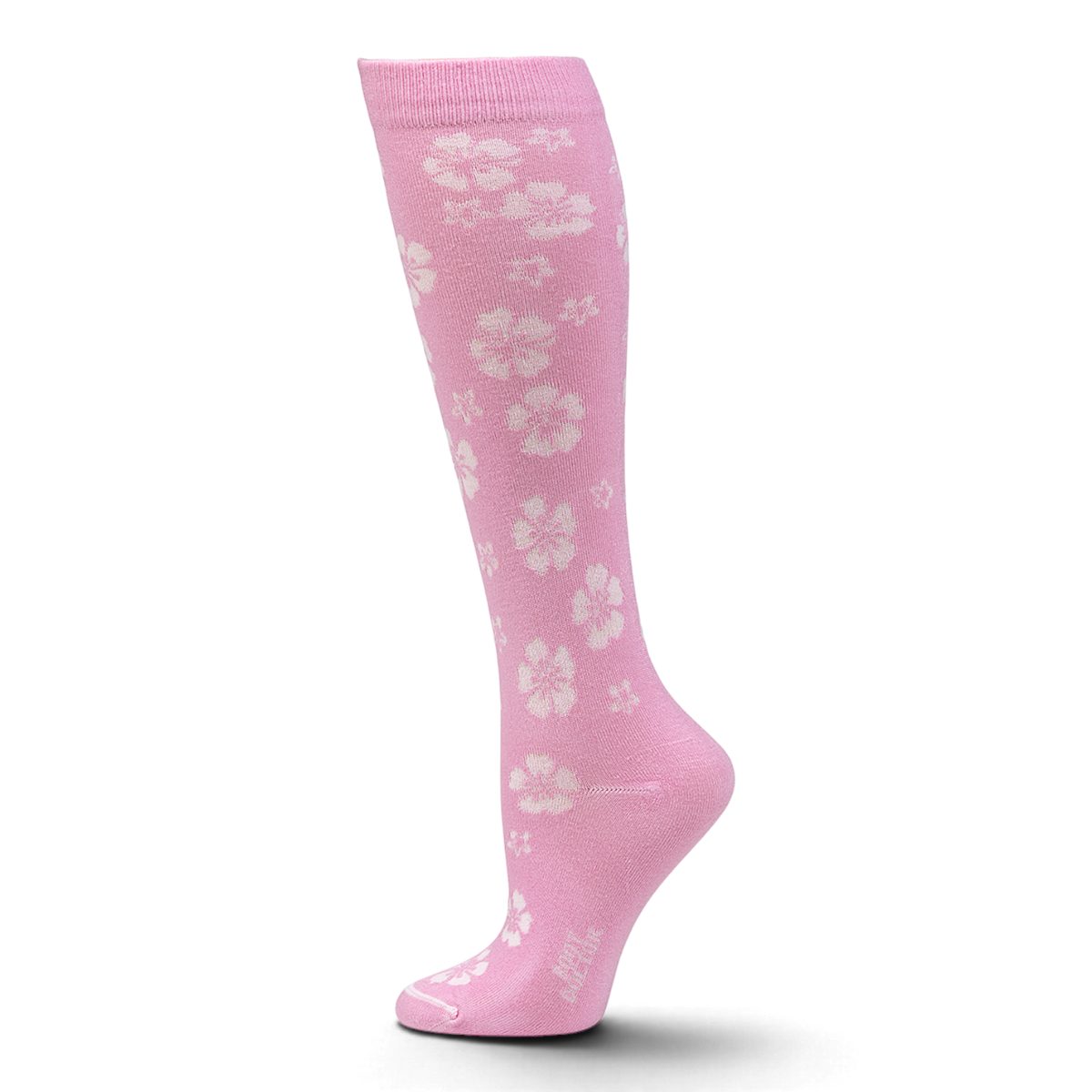BOOT DOCTOR LADIES SOCK OTC HIBISCUS STAR PINK
