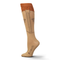 BOOT DOCTOR WOMENS SOCKS OVER THE CALF BOOT STITCH TAN
