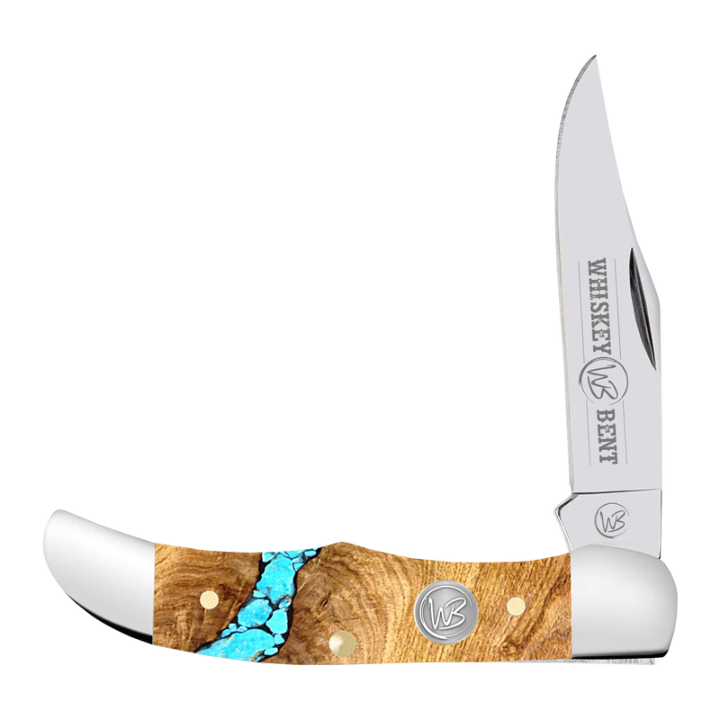 WHISKEY RANCH TURQUOISE RIVER MINI HUNTER KNIVES