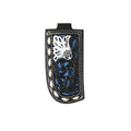 NOCONA KNIFE SHEATH FLORAL FILIGREE SUEDE UNDERLAY BLACK