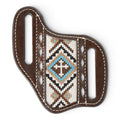 Nocona Dark Brown Southwest Aztec Embroidered Knife Sheath 1806602