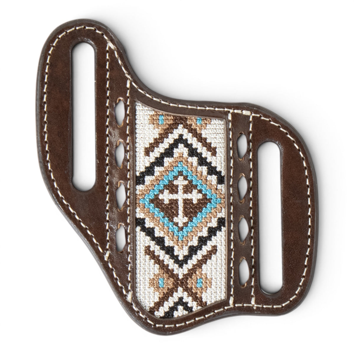 Nocona Dark Brown Southwest Aztec Embroidered Knife Sheath 1806602