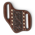 Nocona Floral Tooled Leather Knife Sheath