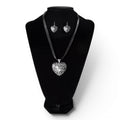 BLAZIN ROXX NECKLACE SET HEART SHAPED PENDANT