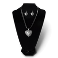 BLAZIN ROXX NECKLACE SET HEART SHAPED PENDANT