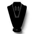 BLAZIN ROXX NECKLACE AND EARRINGS SET BLACK