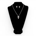 BLAZIN ROXX NECKLACE AND EARRINGS SET CROSS