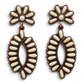BLAZIN ROXX EARRINGS IVORY STONE COPPER