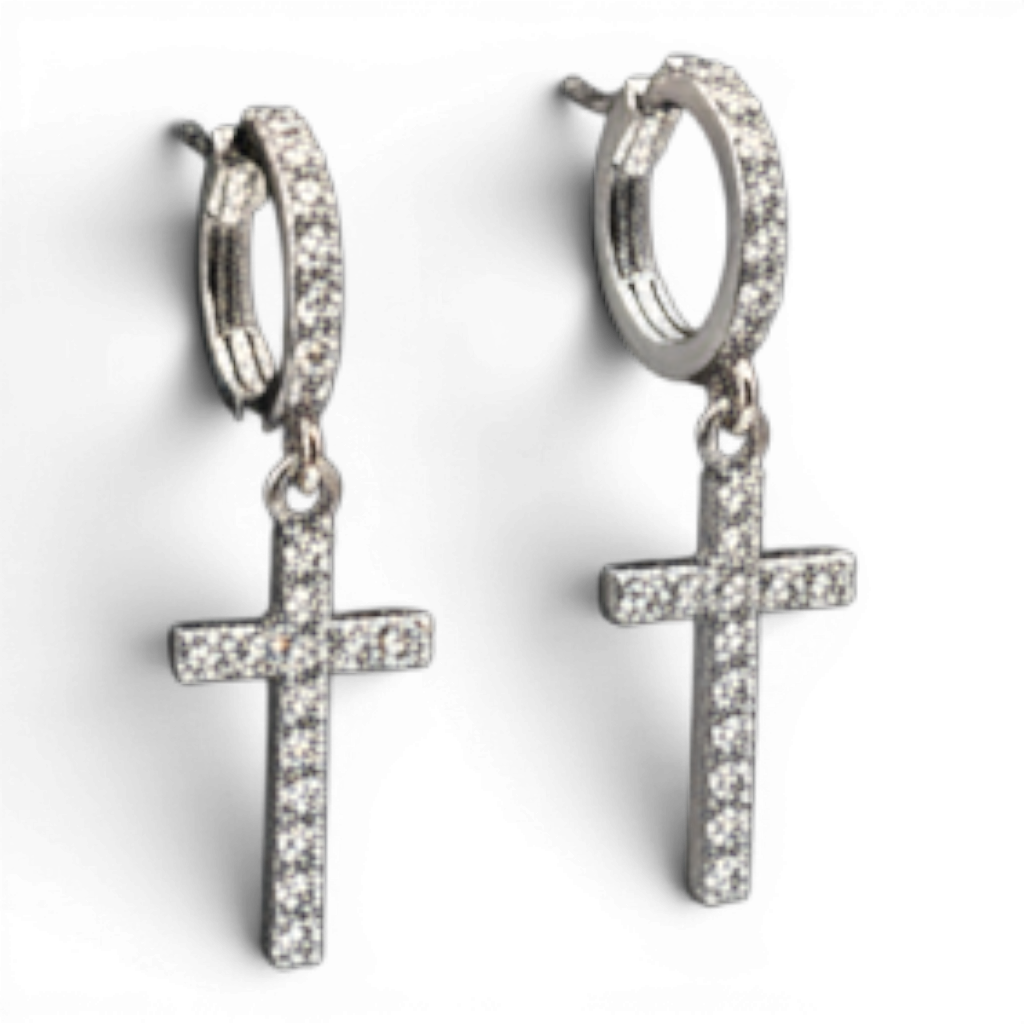 BLAZIN ROXX LADIES EARRINGS AB INLAY CRYSTALS MULTICOLOR