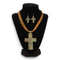 BLAZIN ROXX JEWELRY SET PATINA CROSS