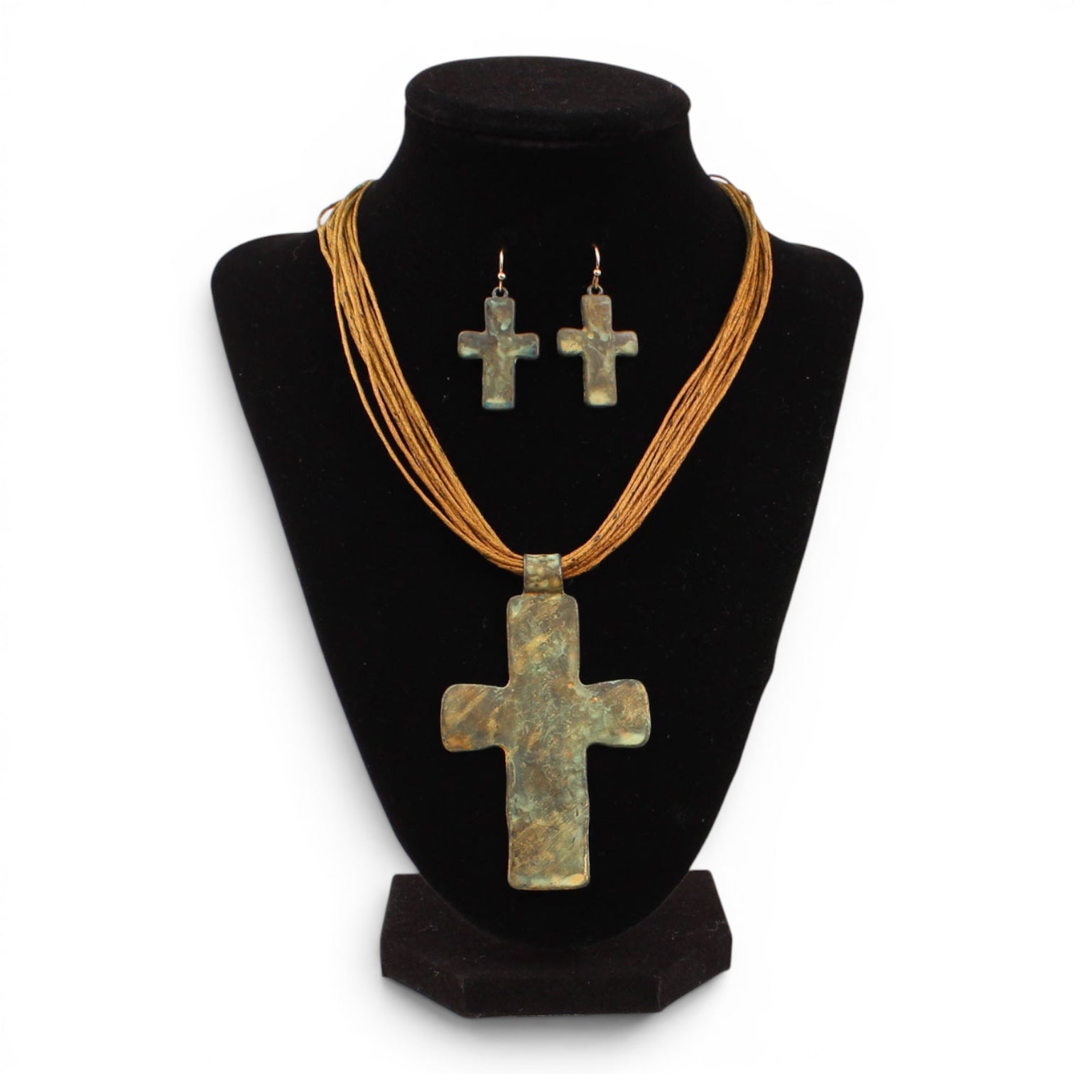 BLAZIN ROXX JEWELRY SET PATINA CROSS
