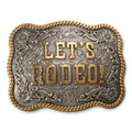 NOCONA MENS BUCKLE RECTANGLE LET'S RODEO