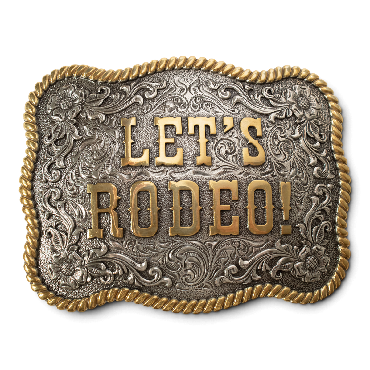 NOCONA MENS BUCKLE RECTANGLE LET'S RODEO