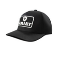 ARIAT MENS CAP SNAP BACK 3D EMBROIDERED PATCH BLACK
