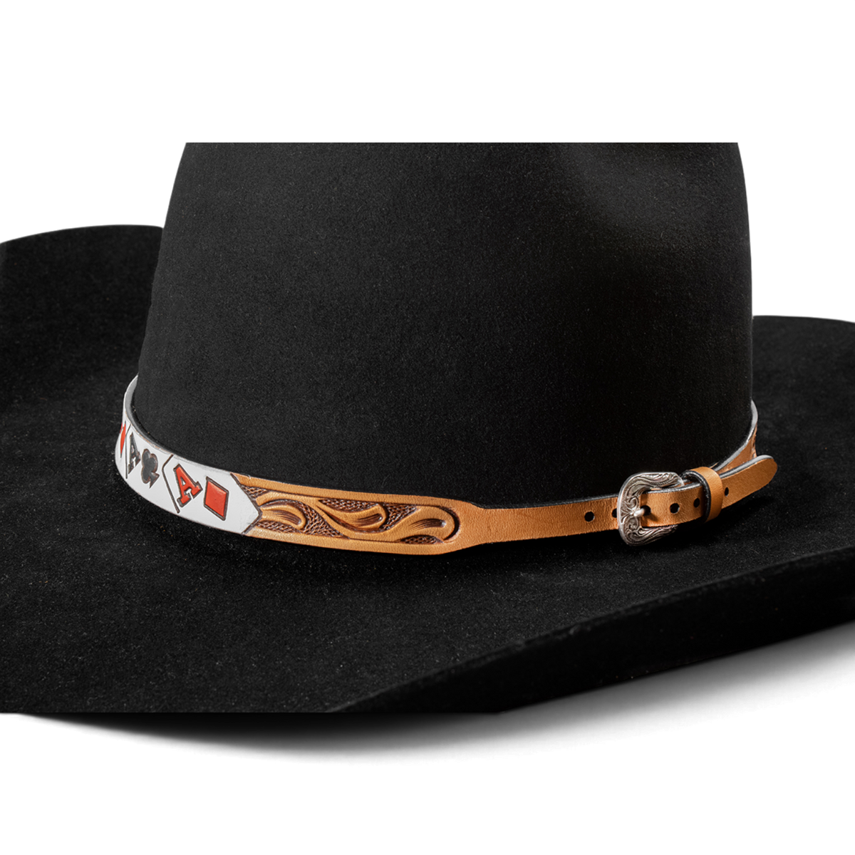 3D ACE CARDS HATBAND NATURAL COLOR