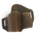 Brown Distressed Leather OWB Gun Holster