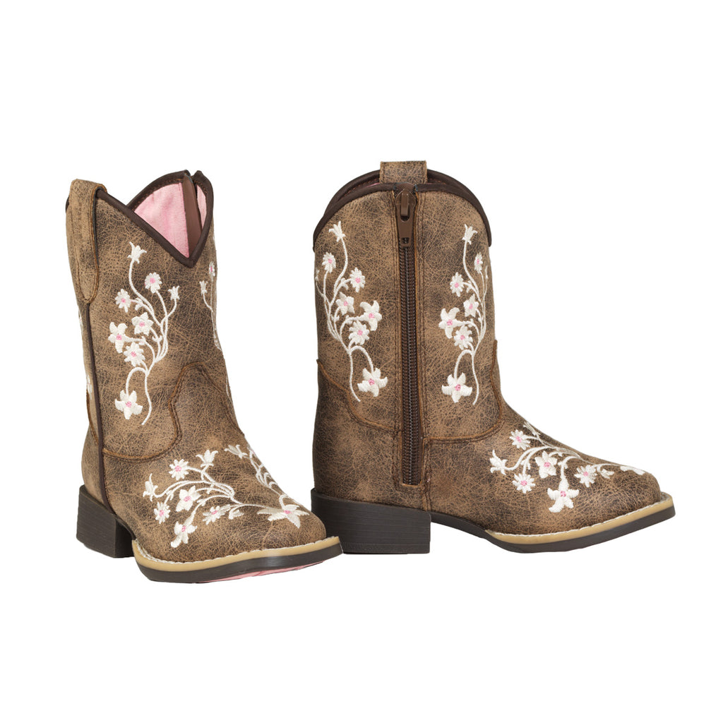 TWISTER LILY STYLE BOOTS TODDLER GIRLS GREY BROWN