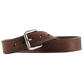 Ariat men's dark copper full-grain leather western belt with a silver buckle, 1-1/2" wide.