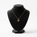 Western Cowboy Boot And Heart Charms Chain Necklace: GDCRY