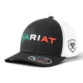 ARIAT BOYS FLEXFIT CAP MEXICAN FLAG WORD LOGO BLACK