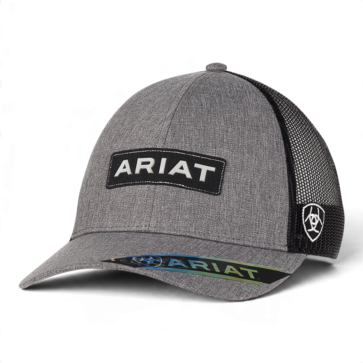 ARIAT BOYS YOUTH CAP SNAP BACK LOGO GREY
