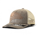 ARIAT YOUTH SEMI CURVED BILL DISTRESSED FLAG BR