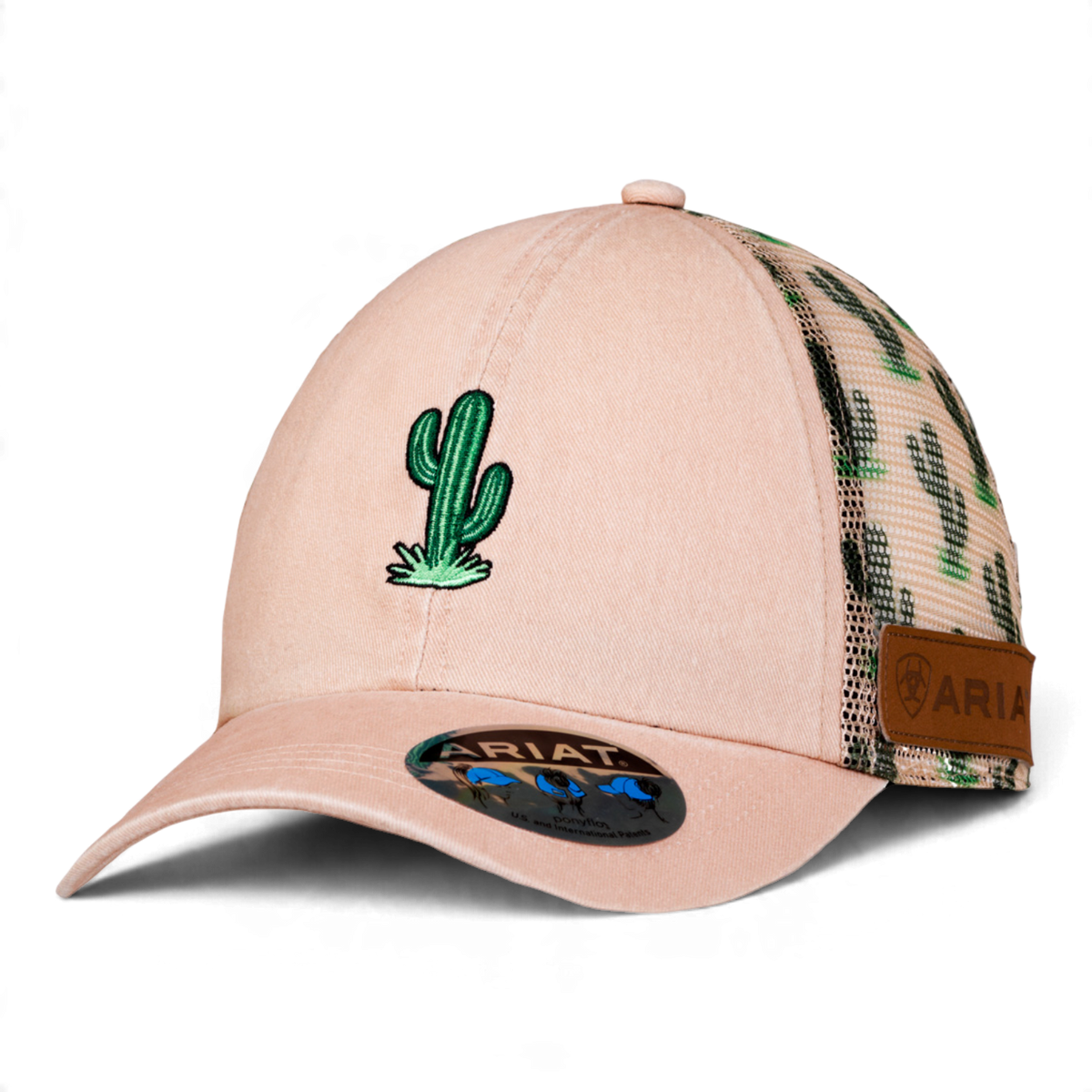 ARIAT YOUTH EMBROIDERED CACTUS PINK