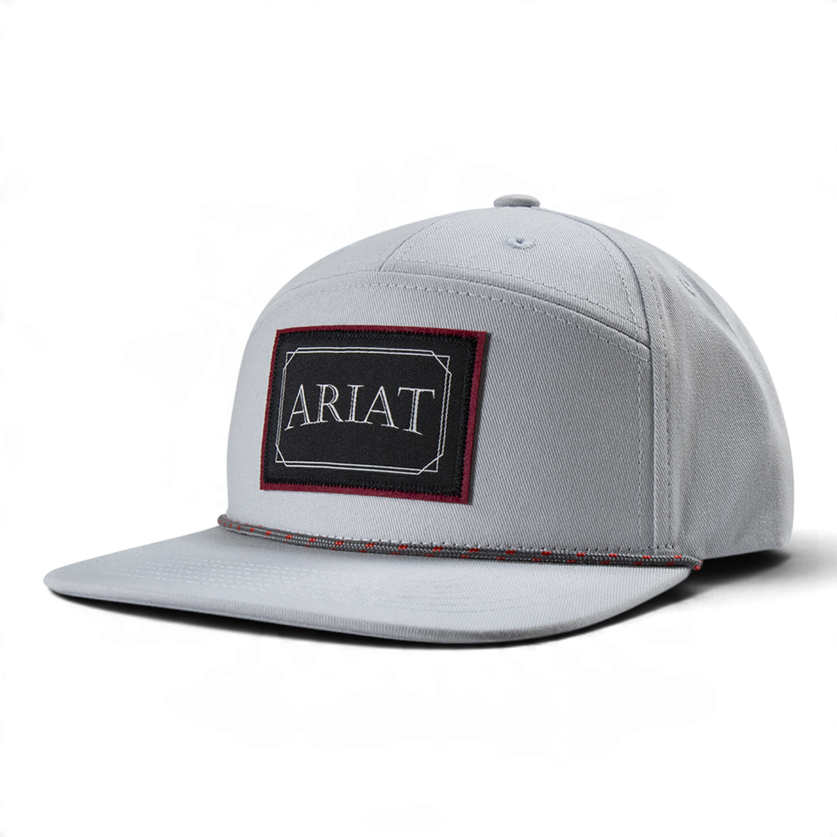 ARIAT SNAP BACK 7PANEL PATCH BRIM ROPE GREY