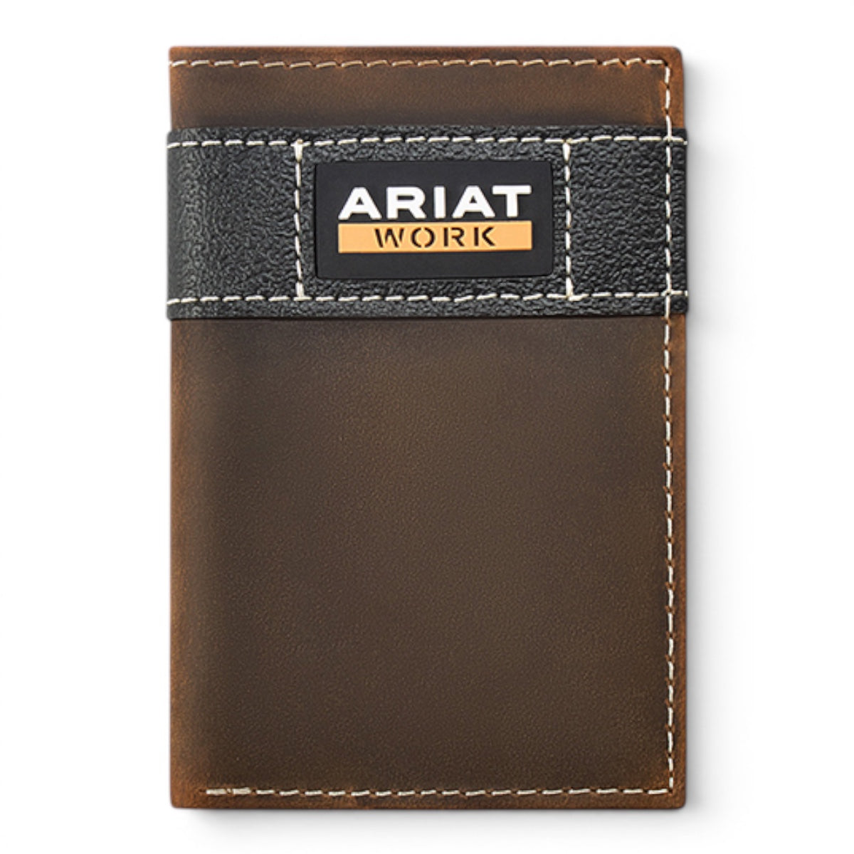 ARIAT WORK WALLET TRIFOLD BROWN