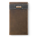 ARIAT WORK WALLET CHECKBOOK BROWN