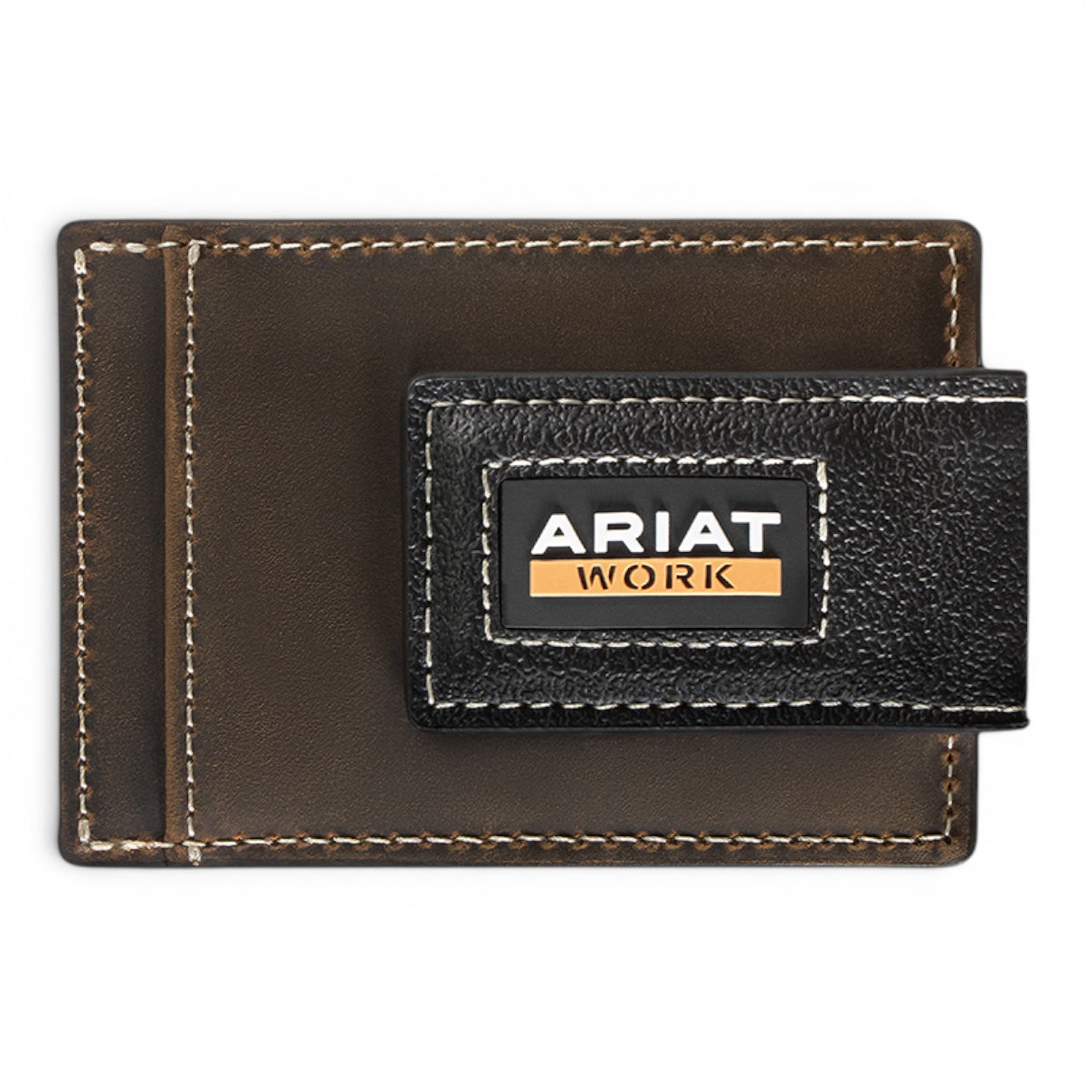 ARIAT WORK WALLET CARD CASE BROWN