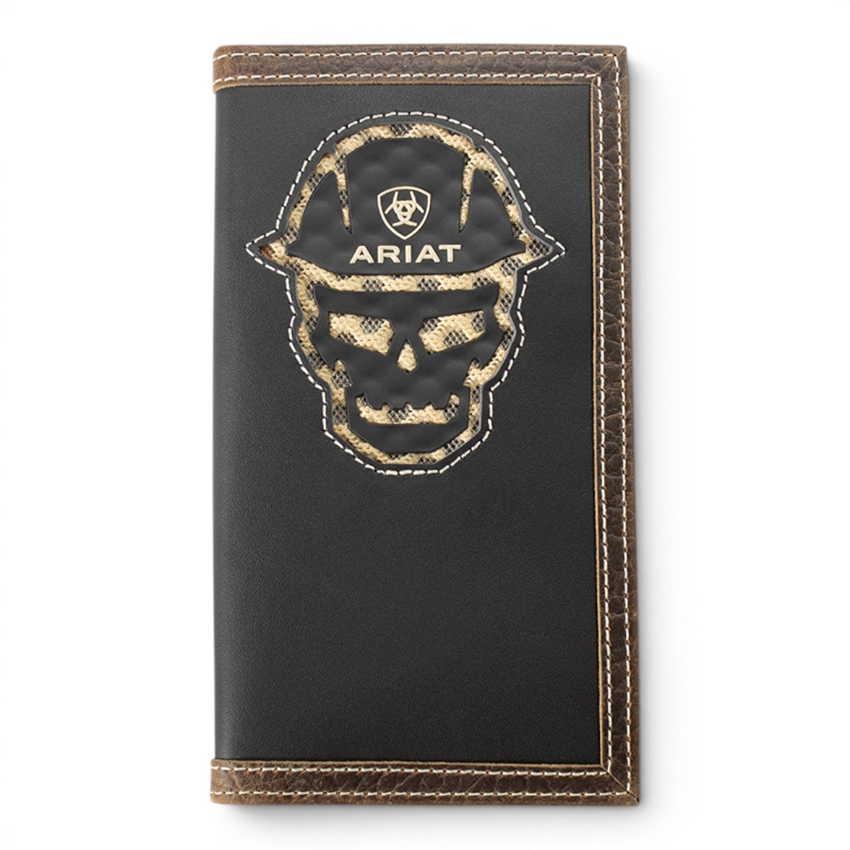 ARIAT WORK WALLET CHECKBOOK ROUGHNECK BLACK