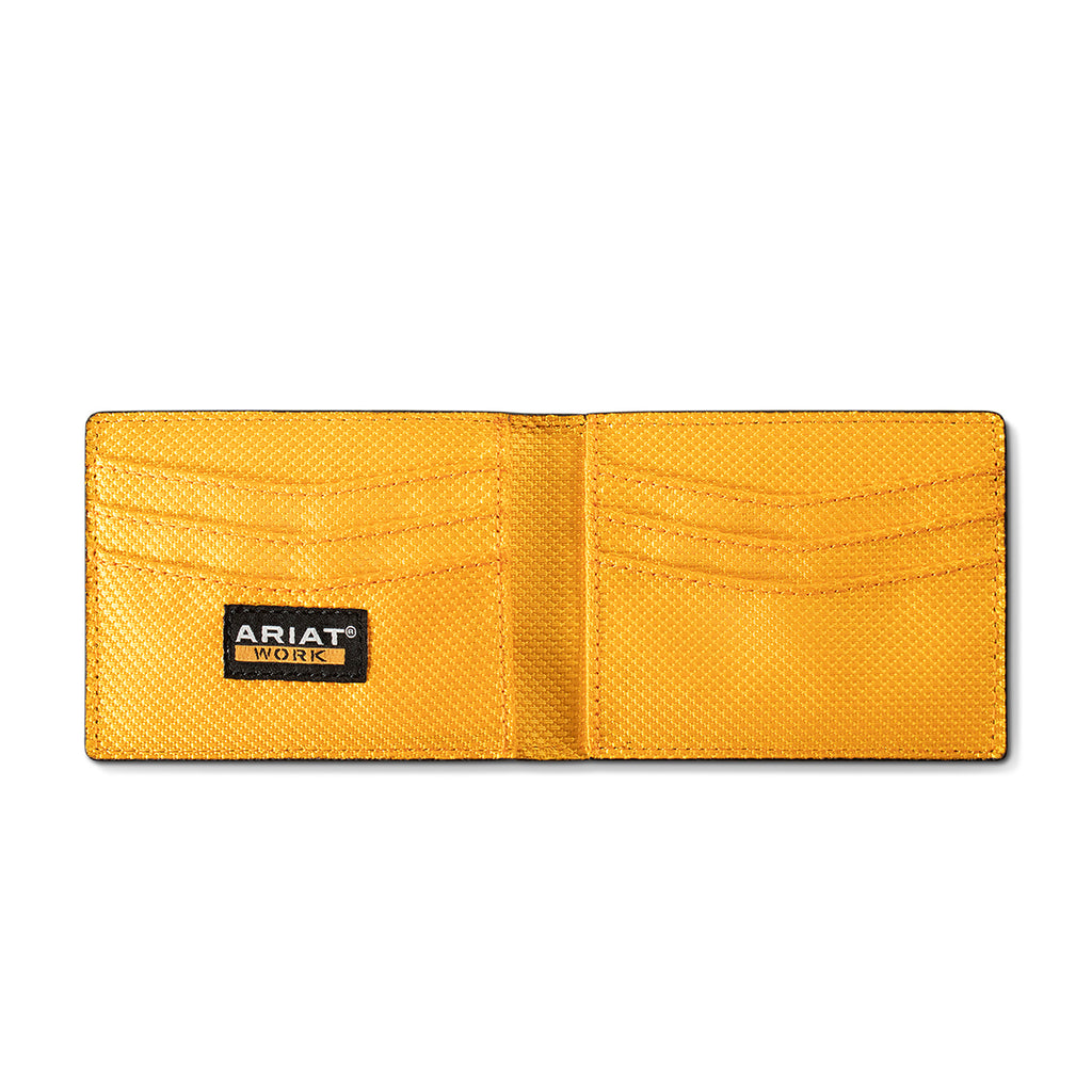 ARIAT WORK WALLET BIFOLD BOTTLE MONEY CLIP BLACK