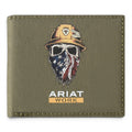 Ariat Work Men's Bifold Wallet – Born 4 This USA Dark Green