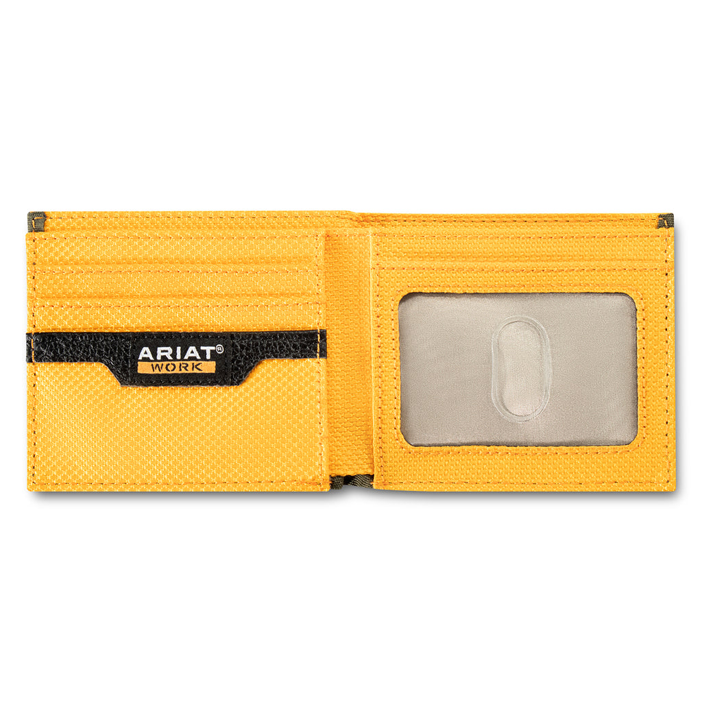 Ariat Work Men's Bifold Wallet – Born 4 This USA Dark Green
