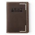 ARIAT WORK MENS TRIFOLD STYLE WALLET THICK STICH BROWN