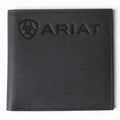 ARIAT MENS BIFOLD WALLET EMBOSSED LOGO BLACK