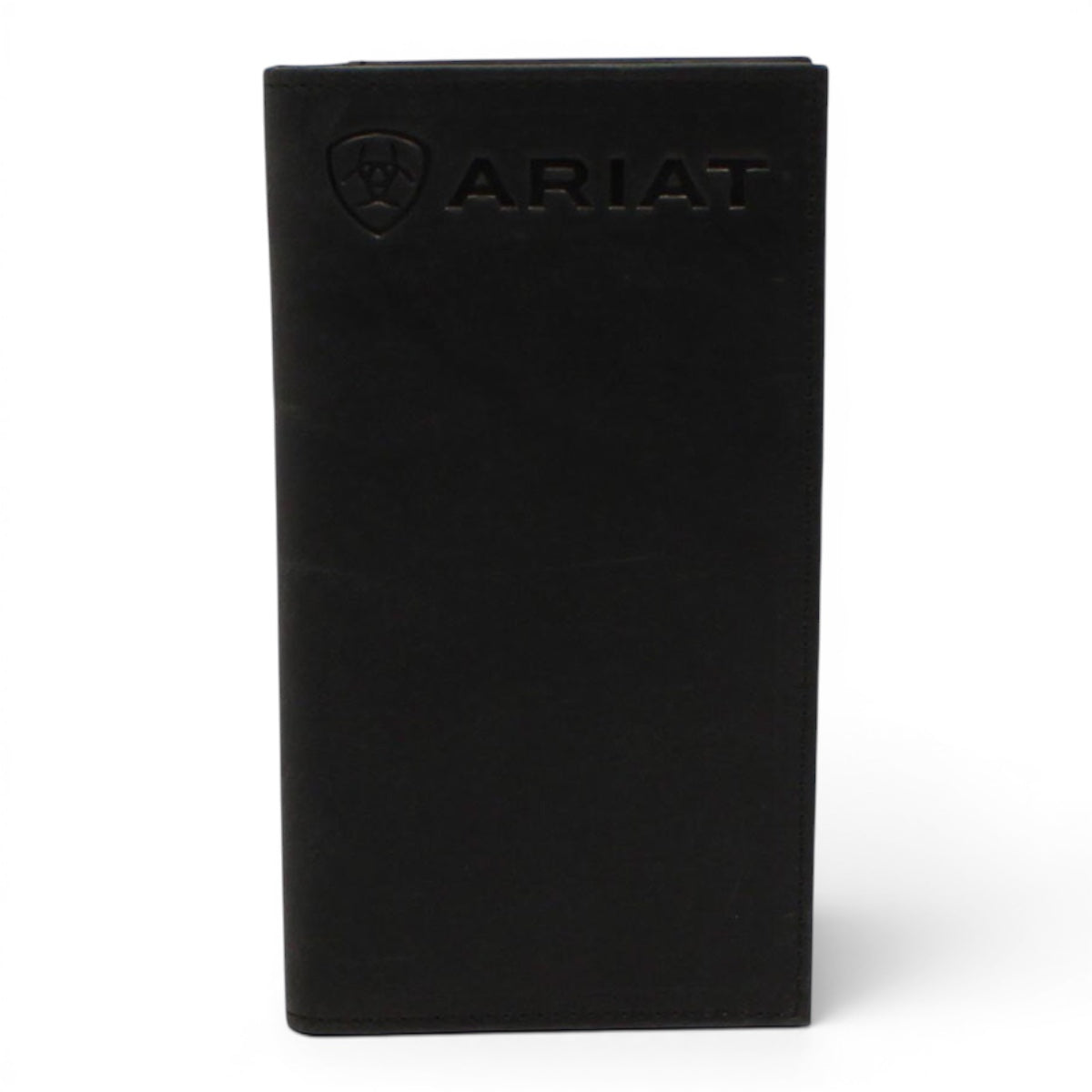 ARIAT MENS RODEO WALLET EMBOSSED LOGO BLACK