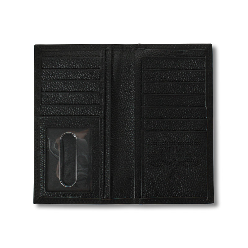 ARIAT MENS RODEO WALLET CENTER BUMP SHIELD BLACK
