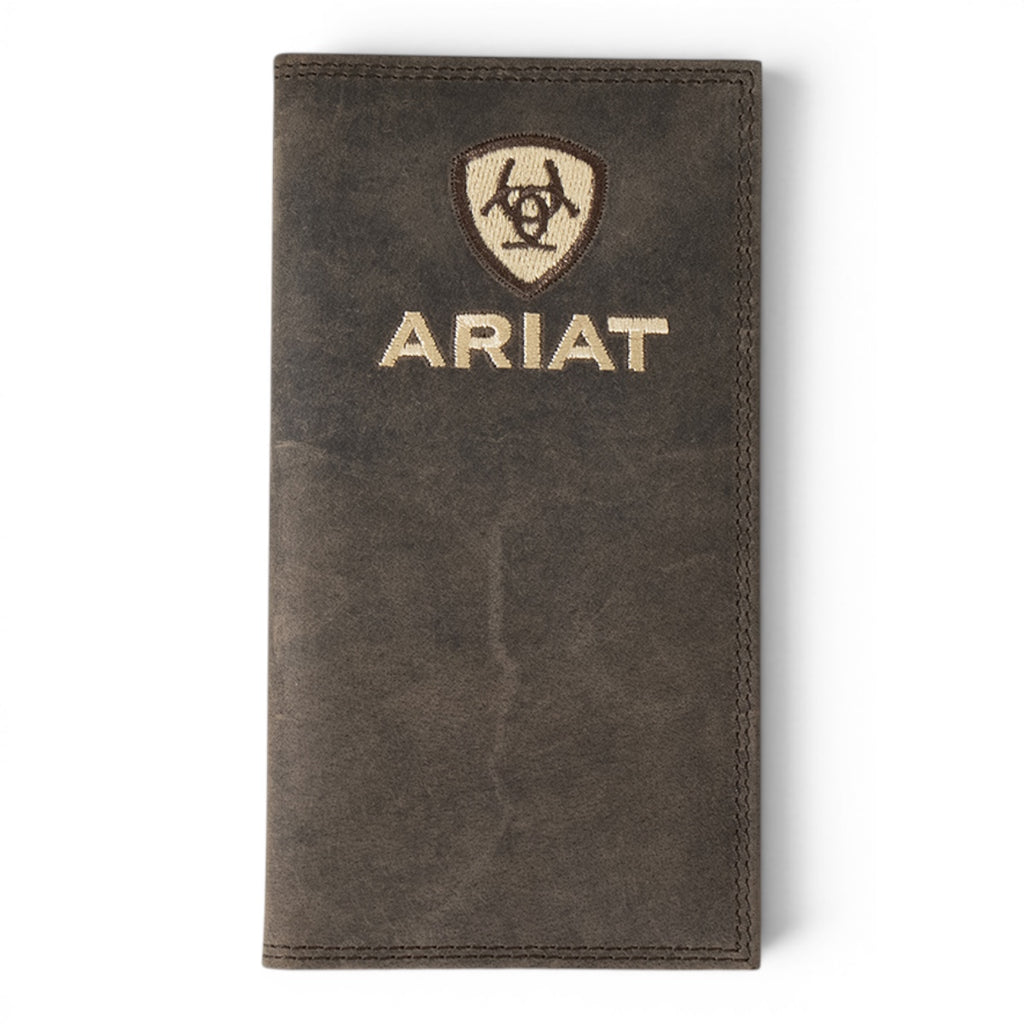 ARIAT RODEO WALLET CRAZY HORSE LEATHER BROWN