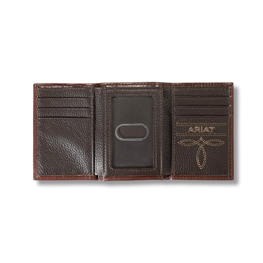 ARIAT TRIFOLD FLORAL EMBROIDERED BUCKLACE BR