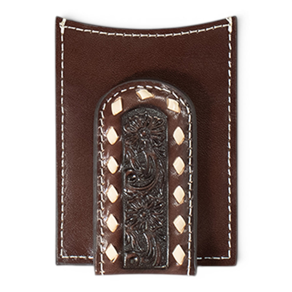 ARIAT MONEY CLIP FLORAL EMBROIDERED BUCKLACE BR