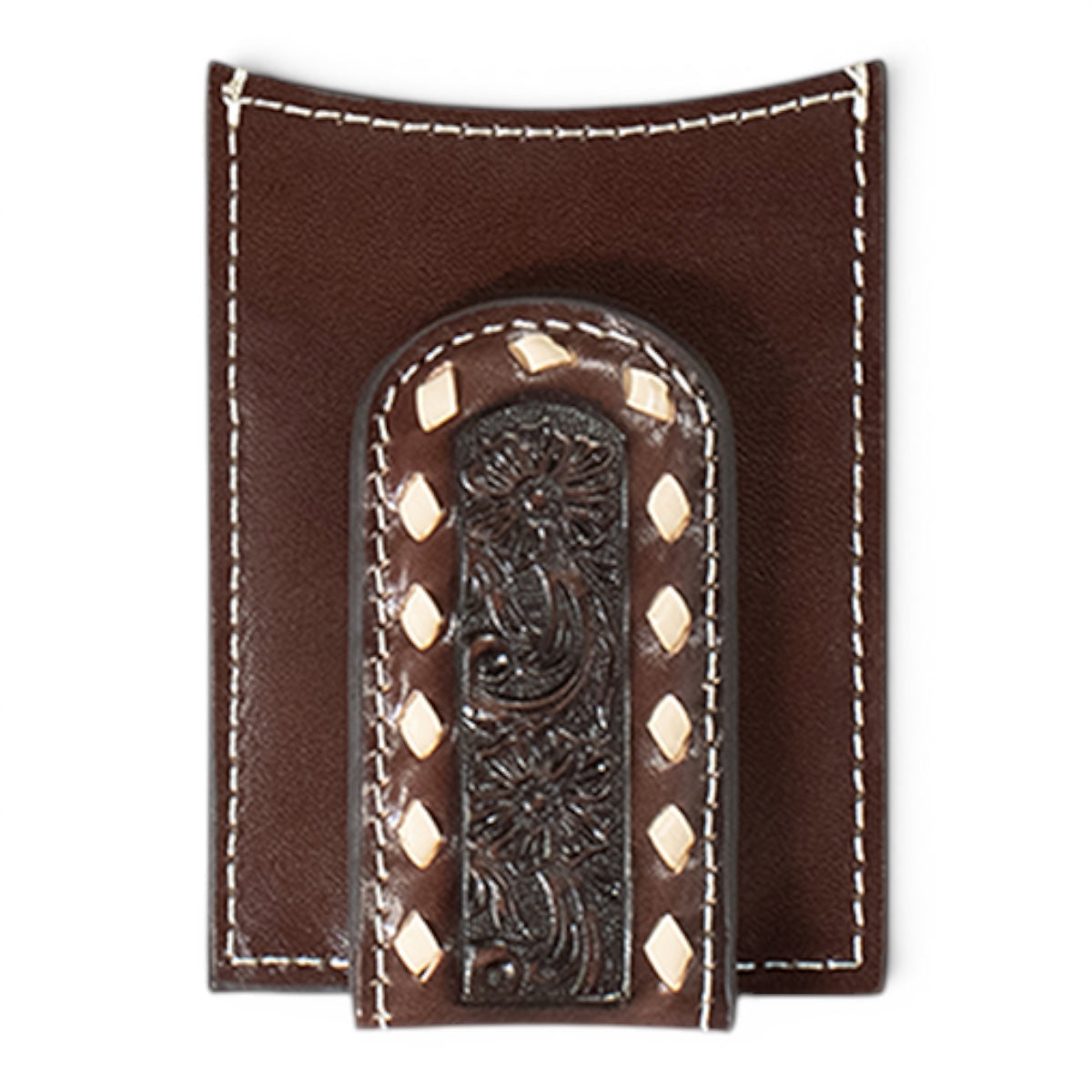 ARIAT MONEY CLIP FLORAL EMBROIDERED BUCKLACE BR