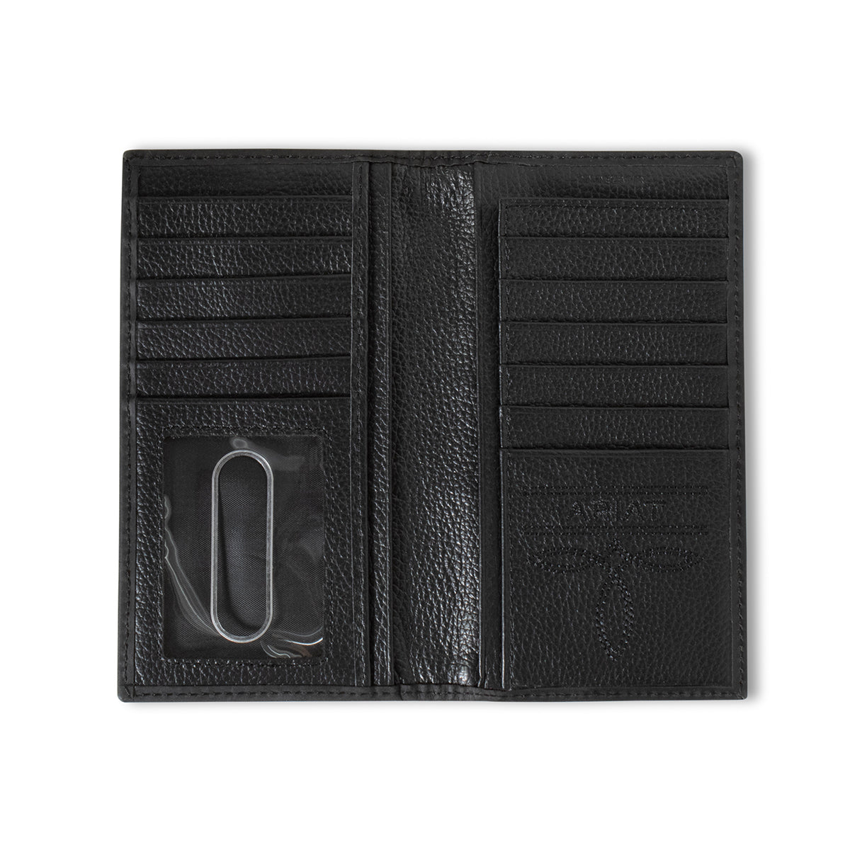 ARIAT MENS RODEO STYLE WALLET DIAMOND LACING SOUTHWESTERN FABRIC BLACK
