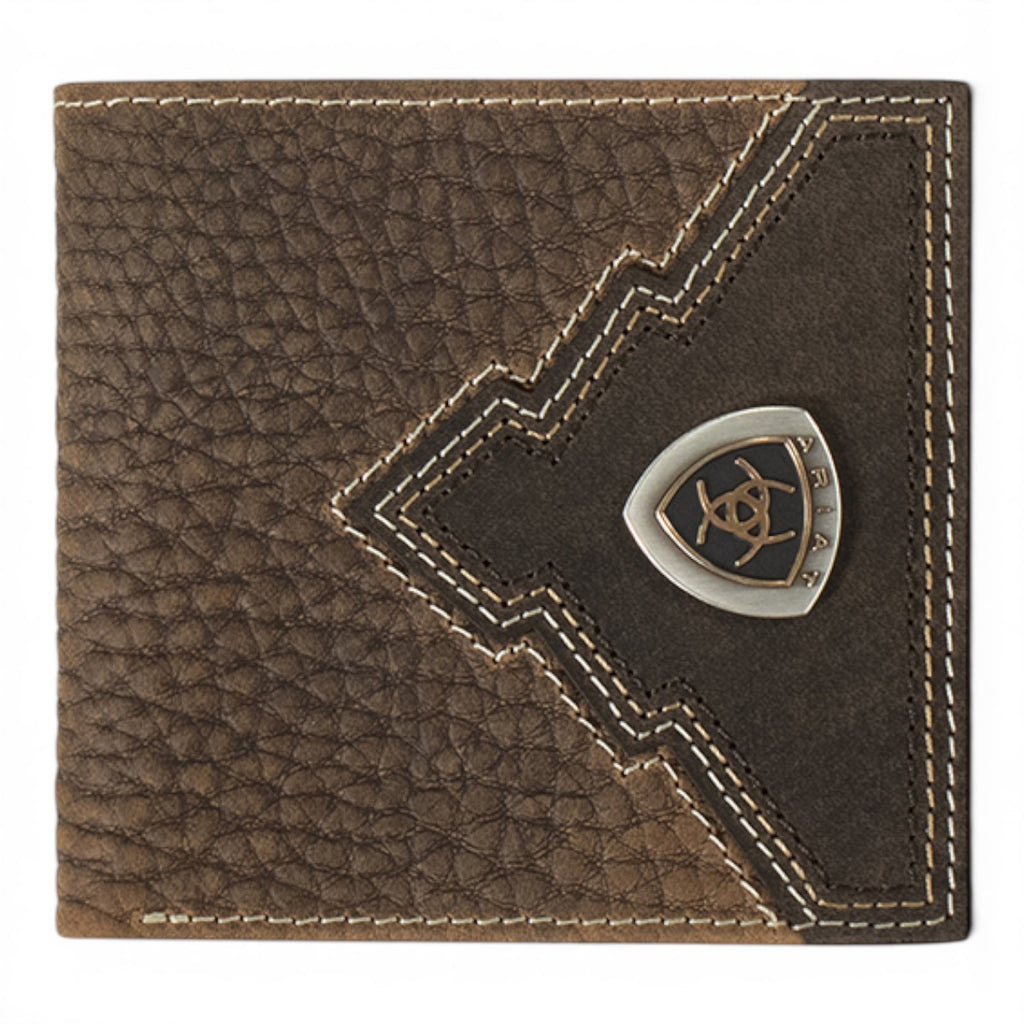 ARIAT LARGE BIFOLD OVERLAY ARIAT SHIELD BROWN ROWDYA35622282