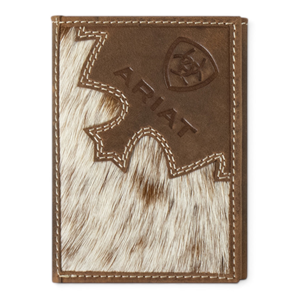 ARIAT TRIFOLD BRINDLE CALF HAIR BROWN