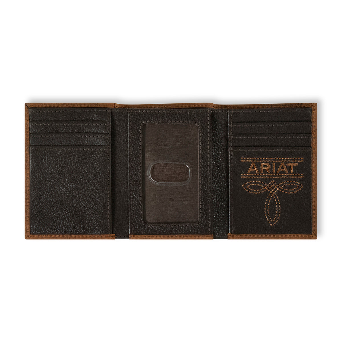 ARIAT TRIFOLD BRINDLE CALF HAIR BROWN