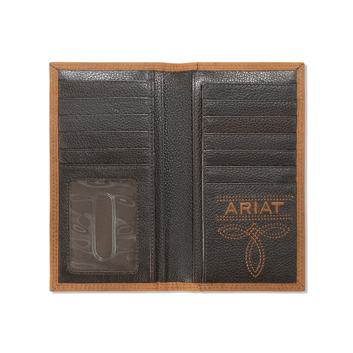 ARIAT RODEO CROSS STITCH PATCH MEDIUM BROWN