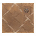 ARIAT LARGE BIFOLD CROSS STITCH PATCH MEDIUM BROWN