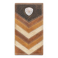 ARIAT MENS RODEO STYLE WALLET CHEVRON PATCHWORK MULTICOLOR